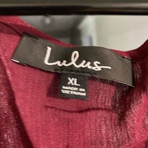 Lulus Maroon Wrap Dress